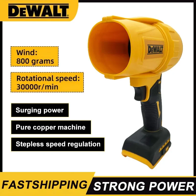 

Dewalt 30000 об/мин Бесщеточный воздуходувка Беспроводной турбовентилятор Ручной жестокий вентилятор Сушилка 20 В Перезаряжаемый инструмент для выдувания пыли