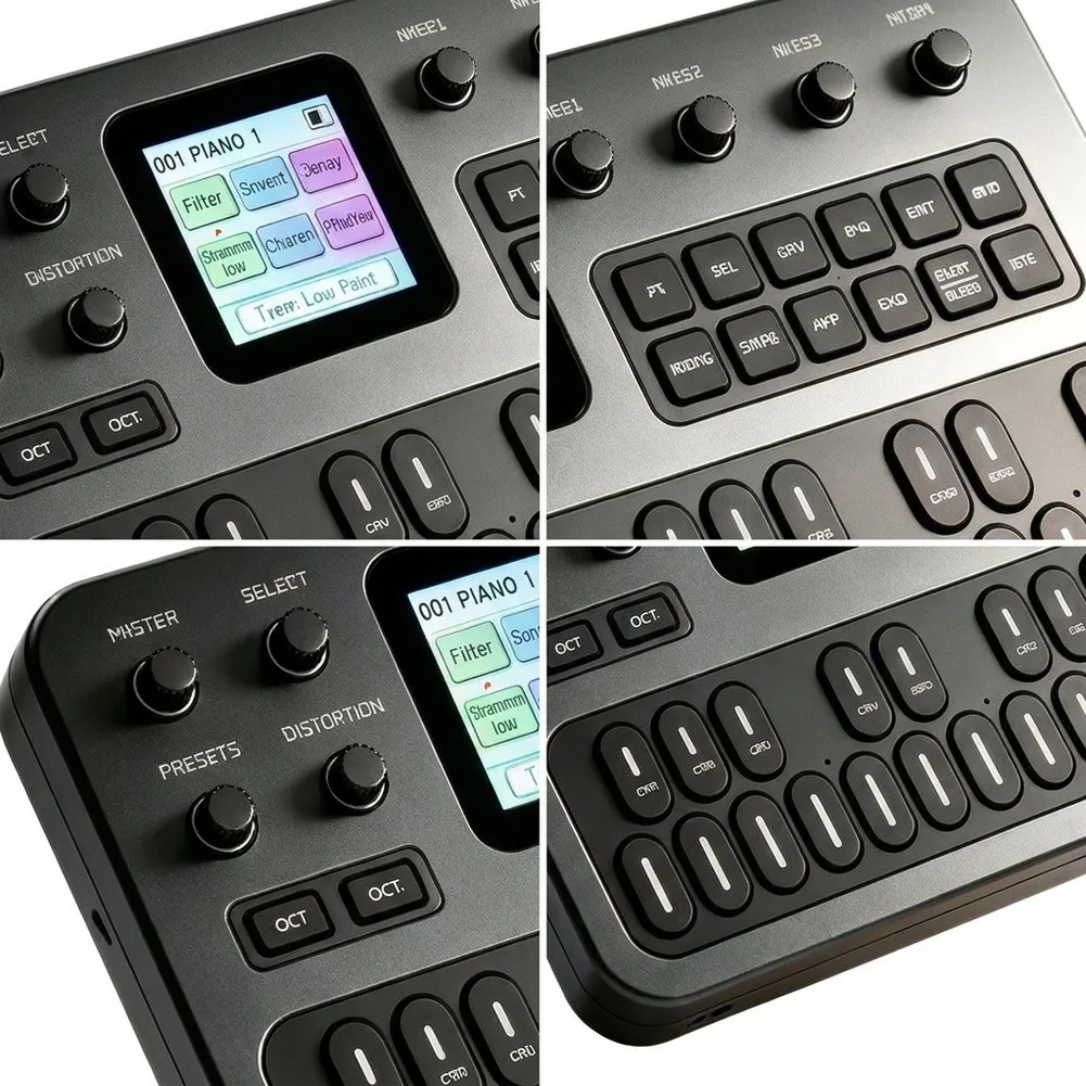 FM1 Tragbarer FM-Synthesizer, 27-Tasten-Mini-Synth, 12-Phonik, mit MIDI-Anschluss für Musikproduktion, Taschen-Keyboard-Instrument – Detail 3