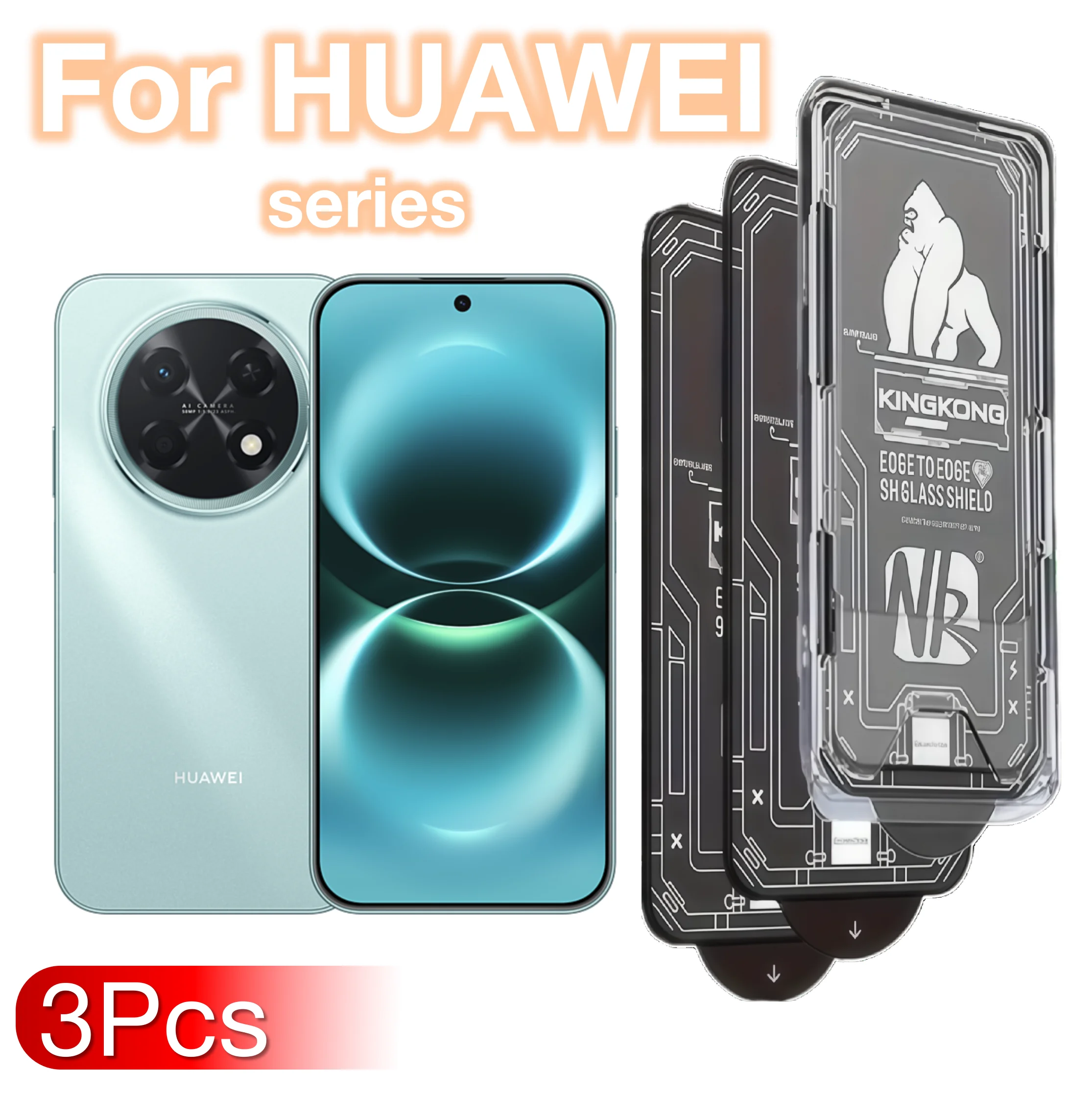 Huawei Nova 12 - Protecteur d'écran en verre trempé 9H,