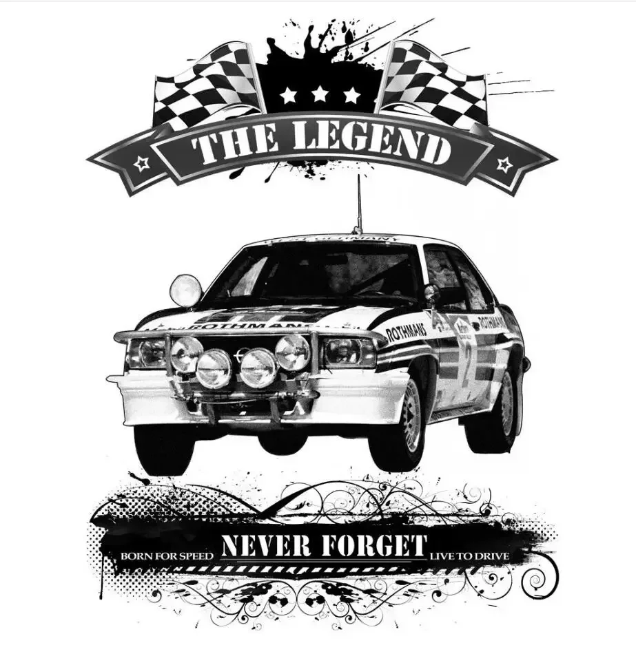 T-Shirt,German Classic Car Opel Fans Youngtimer Oldtimer Herren new Summer Style T-Shirt Man Print T-Shirt Hipster Cotton