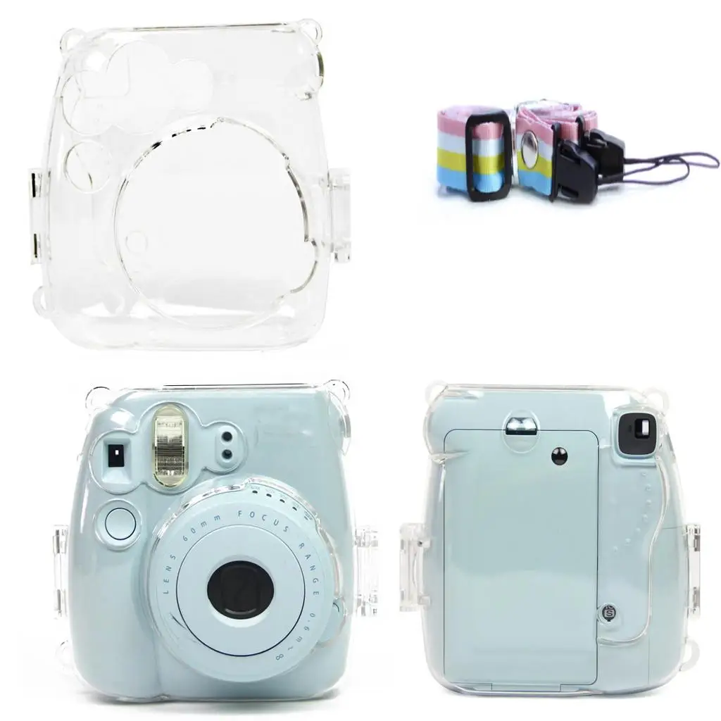 Clear Hard Case Protector Cover for Instax Mini 8/9 Camera