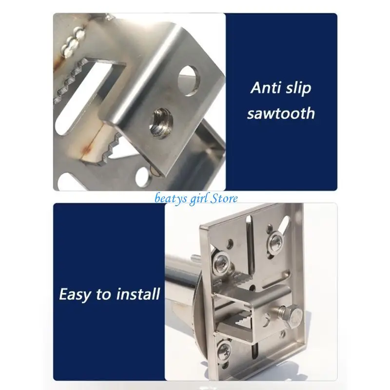 

C7AB Poles Post Camera Mount Stainless Steel Vertical Poles Mount Adapter with Screw