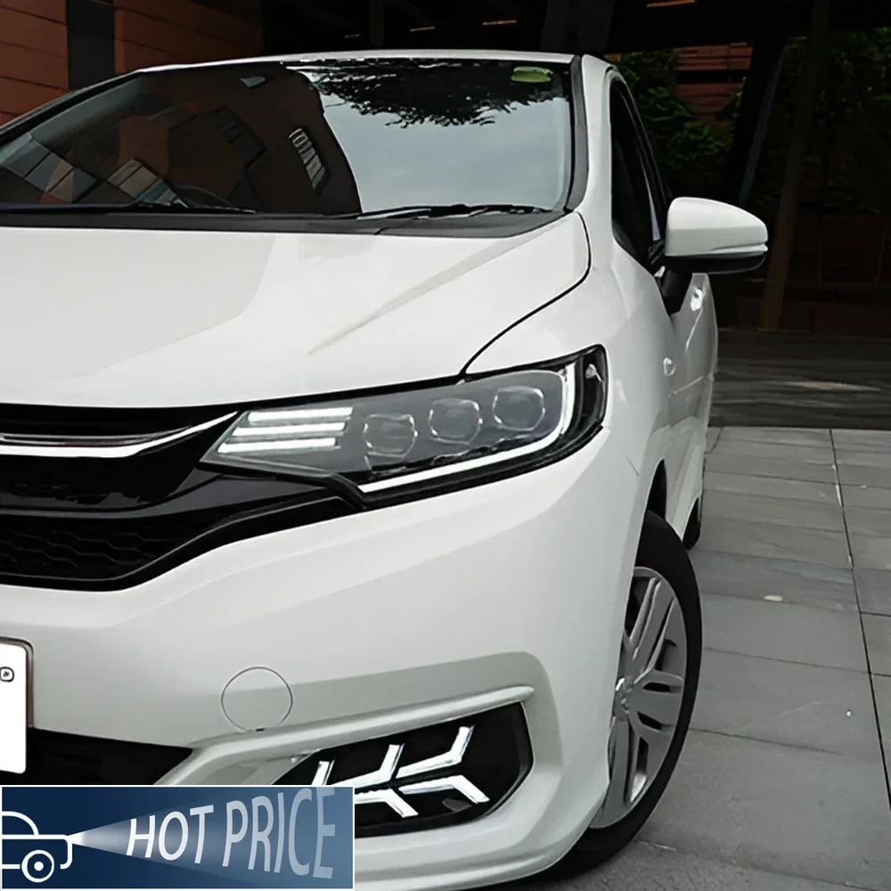 

For Honda Fit GK5 2014-2020 Car Front Lamps Upgrade High Quality 3 Projector Lens Tool Accessories LED Auto Headlights Assembly