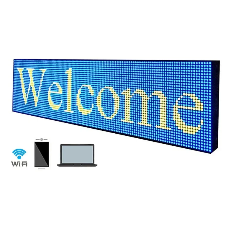 scrolling led moving message sign full color customized P10 led display outdoor sign dot matrix Led display screen