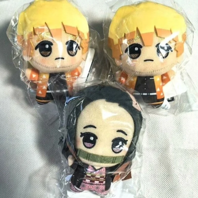 Bandai – poupées en peluche Demon Slayer authentiques, Tanjiro Zenitsu Nezuko, pendentif de sac à dos, Collection de décoration, cadeau d'anniversaire, en Stock