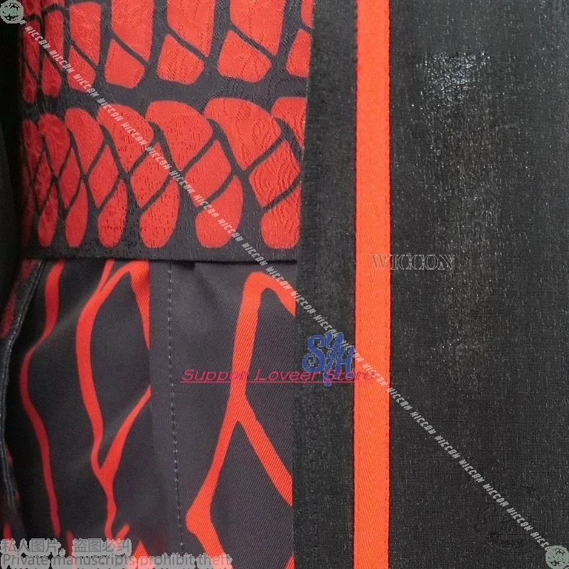 هالوين احتفالي أنيمي لعبة شركة Limbus تأثيري جيا تشيو ريترو الأسود رداء موحد أحمر داكن نمط الأنماط الصينية الباروكات مرحبا #6