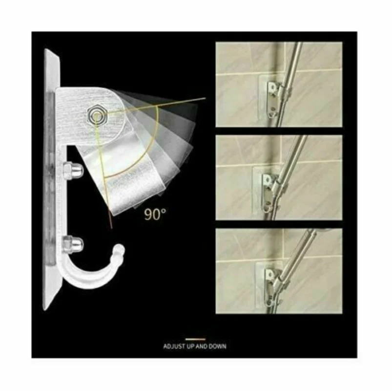 Shower Head Adjustable Holder Shower Bracket Strong Adhesive Wall Gel Mounted Stand Shower Mounting Brackets Bathroom Tools
