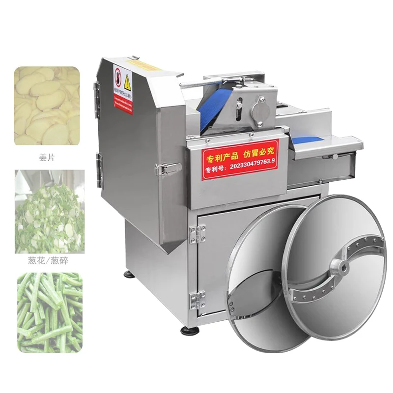Electric Vegetable Cutting Machine Multi-functional Slicing And Cutting Section Automatic Commercial Vegetable Cutter Machine