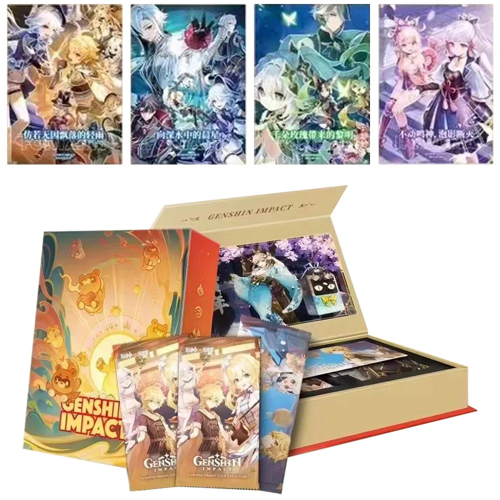 Wholesale Genshin Impact Cards Interchangeable SR Luxury Edition 5 Bullet Classic Game Anime Peripheral Collection Card