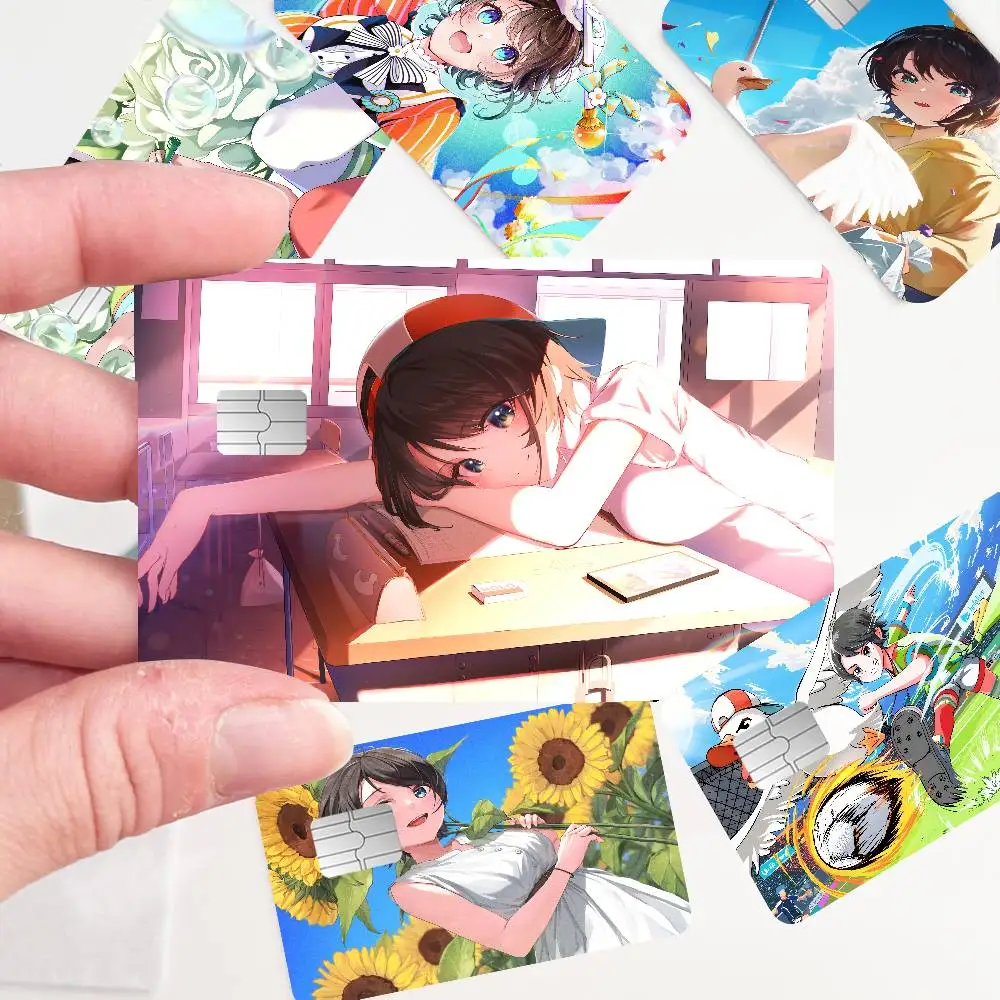 Oozora Subaru Hololive 100% Hot Sale Amine Credit Debit Bank Card Bus Card Film Skin Sticker