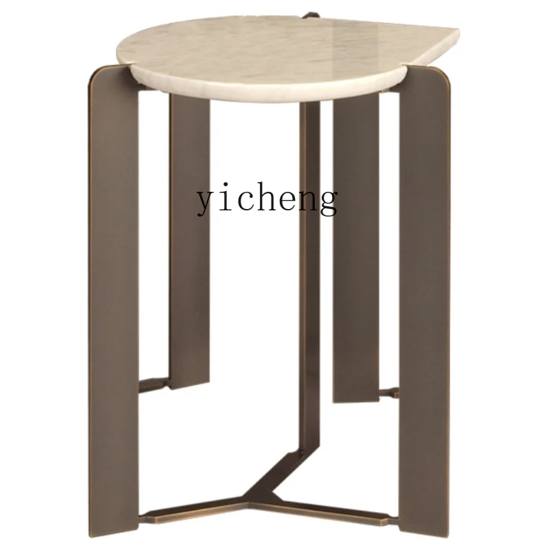 

Zf Mild Luxury Marble Coffee Table Villa Conference Modern Minimalist Creative Leisure Negotiation Corner Table