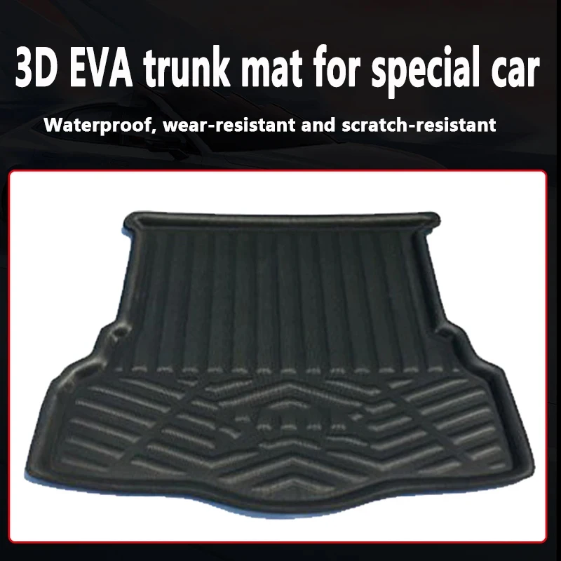 Car Trunk Floor Mat for Ford Mondeo MK5 Accessories 2013~2021 Fusion Liner Trunk Waterproof Tray Carpet Storage EVA Pad Material