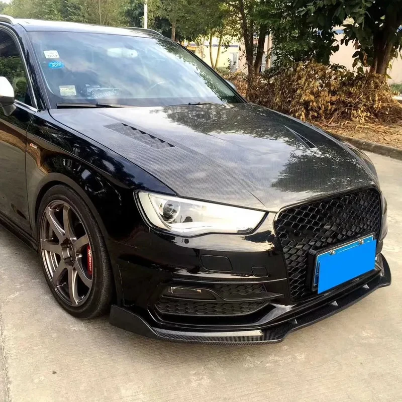 High Performance Carbon Fiber Vent Bonnet Hood Engine Car Front Valve Cover For  A3s3 2013-2016，100% tested well