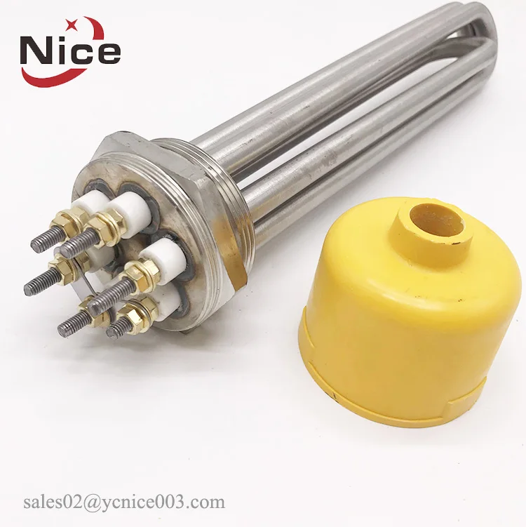 YANCHENG NICE 1kw 2kw 3kw 6kw 9kw 12kw 15kw 18kw 防水電気フランジ浸漬水チューブラーヒーター（タンク用）