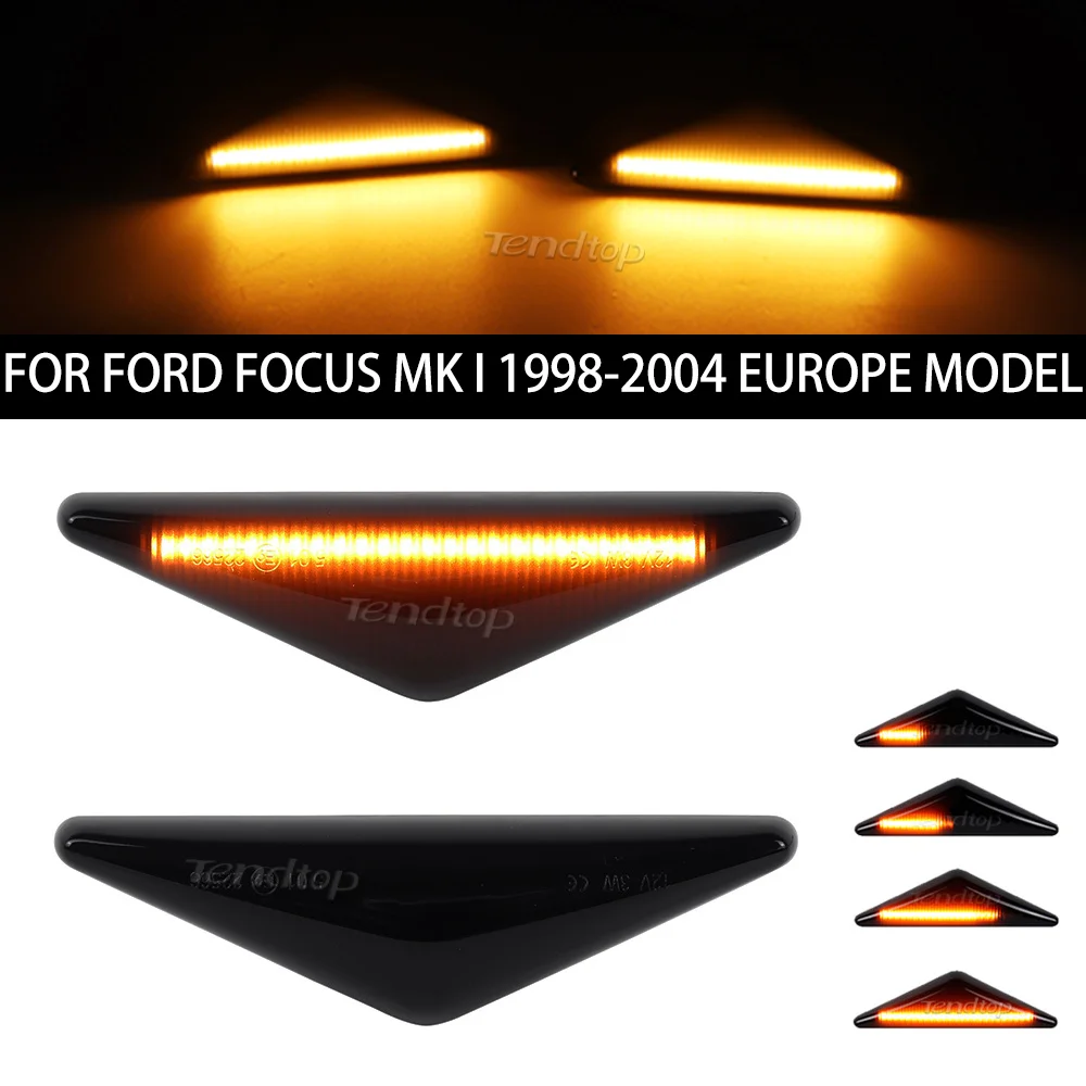 Dynamic Blinkers LED Side Lights Car Tuning Turn Signal Lamp For Ford Focus MK1 1998-2004 For Mondeo MK3 2000-2007
