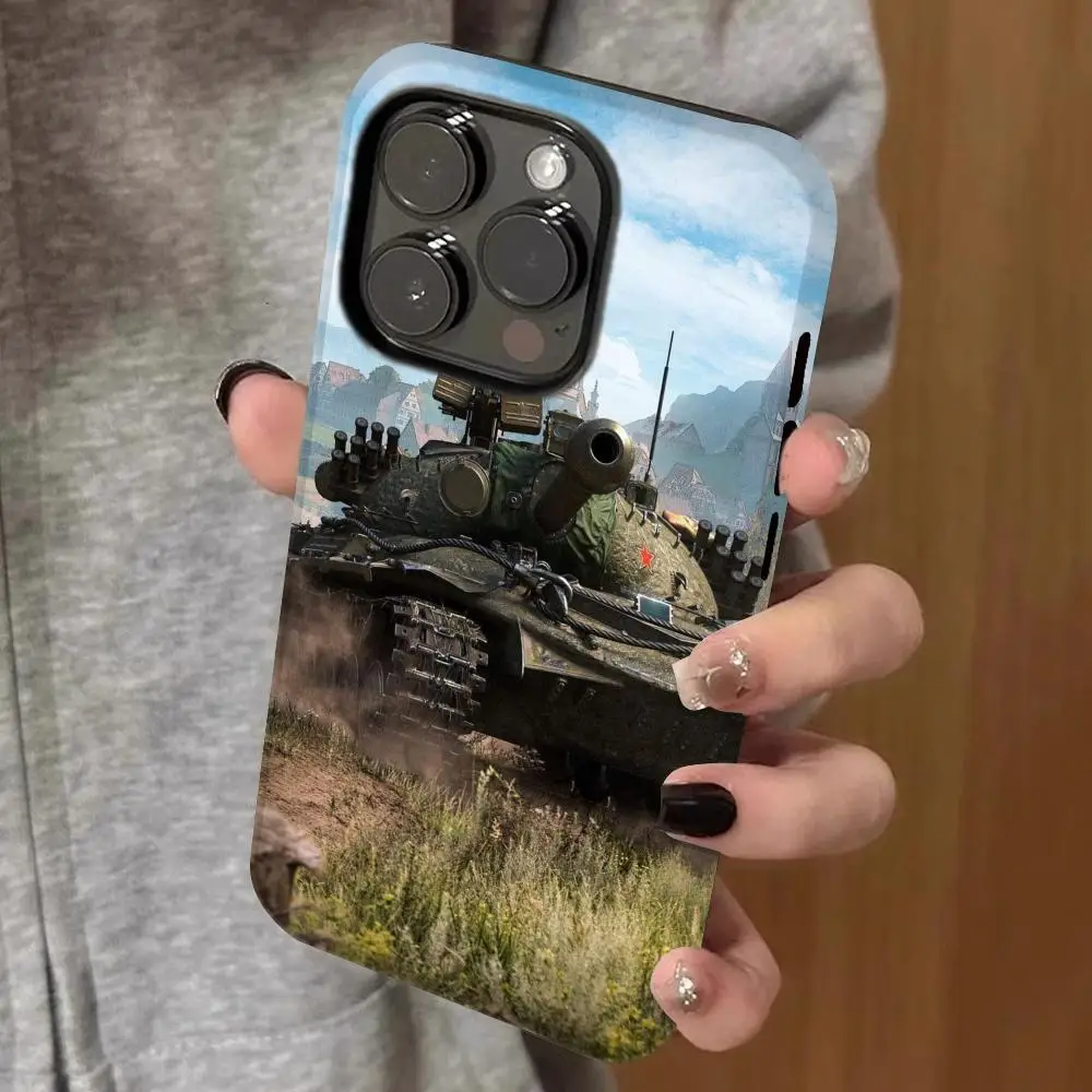 

Tank Phone Case Double-layered 2-in-1 Film Case For IPhone 16 15 Promax 14 13 Pro 12 11 plus Samsung S25 24 23 Covers