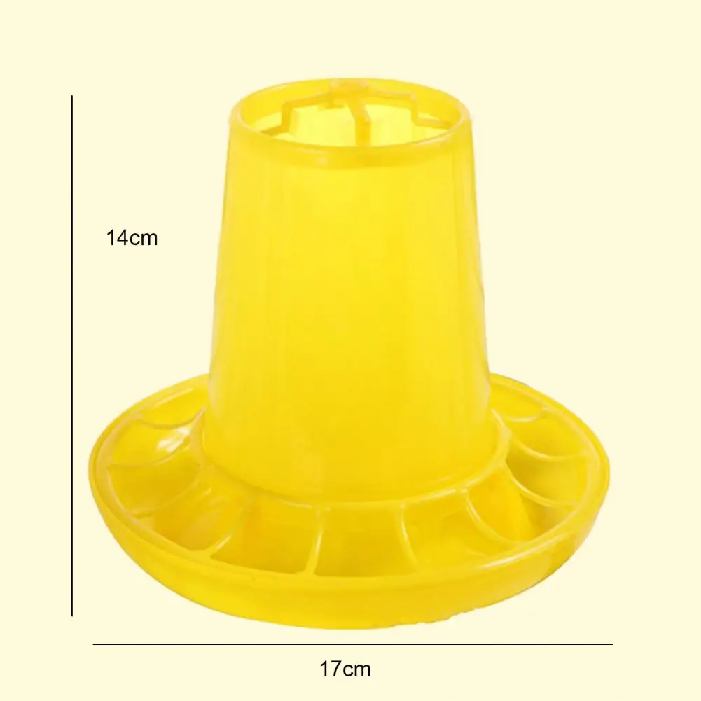 Convenient Chicken Feed Bucket Easy Use PE Strong Toughness Portable Poultry Feeder for Garden