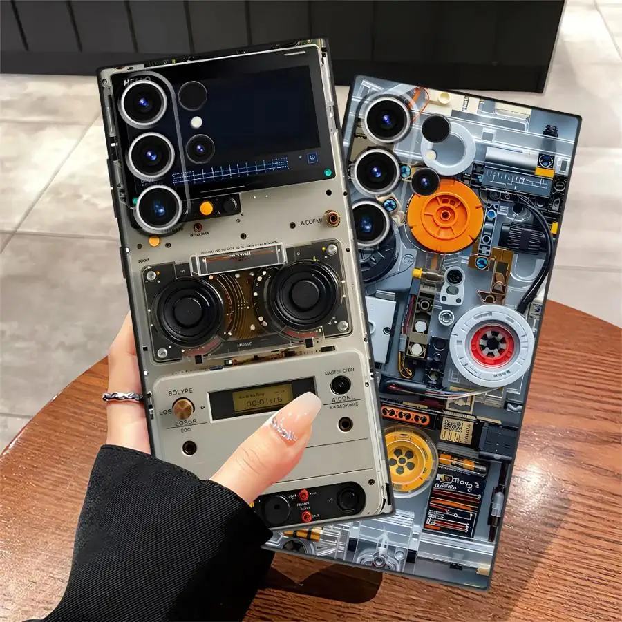 Retro Music Radio Funda Phone Cover Case for Samsung Galaxy S26 Ultra S20 Ultra S23 S10 S9 S25 Plus Note 20 8 9 10 S24 S21 FE