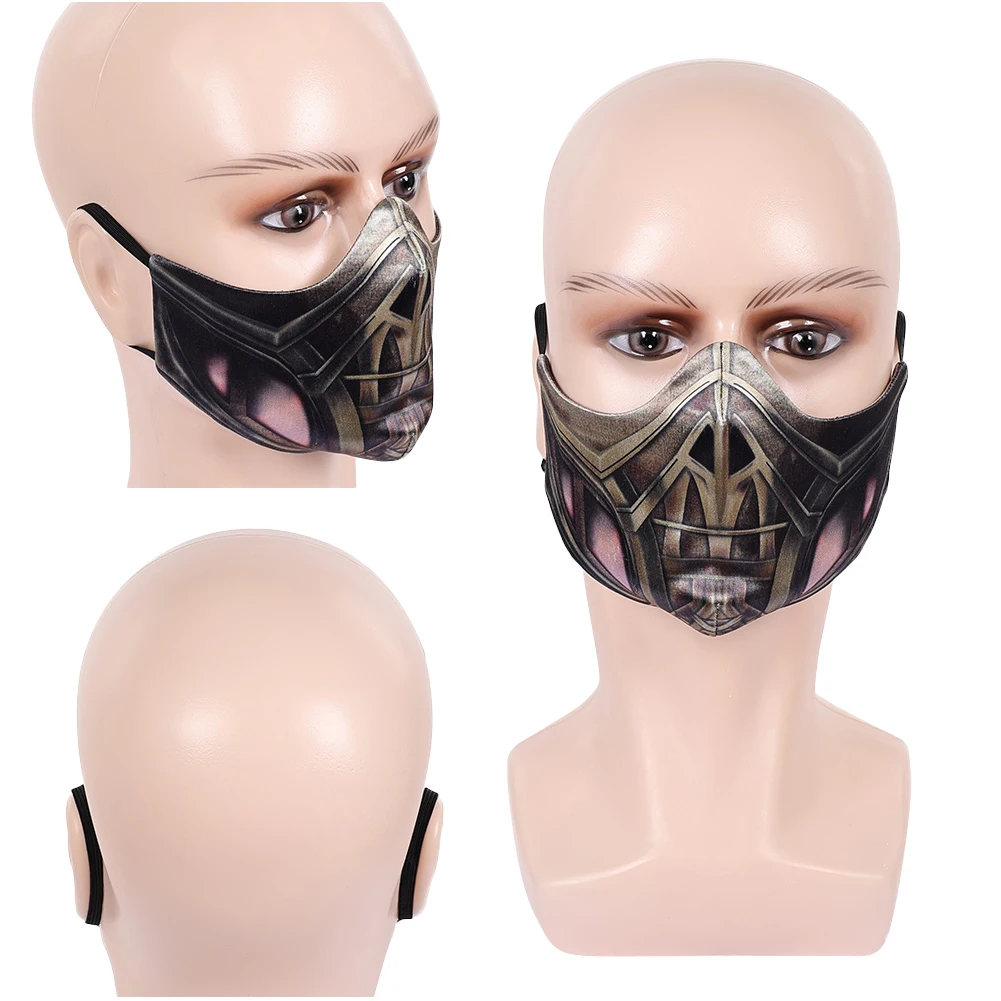 

MK2 Scorpion Mask Cosplay Fantasy Headwear 2026 Movie Mortal Kombat 2 Men Costume Disguise Accessories Halloween Male Prop