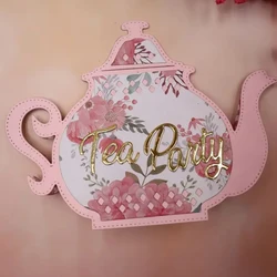 Big Teapot Cutting Dies Scrapbooking Metal Embossing Paper Greeting Card Making Tool Craft Die Cut New Arrivals