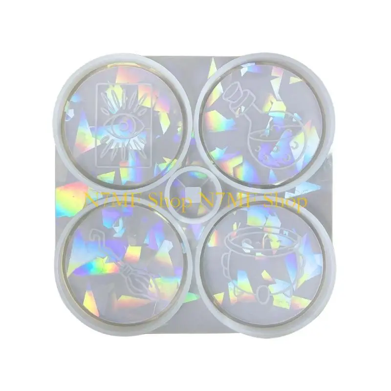 

N7MF Table Cup Pad Placemat Slicone Mold Potion DIY Craft Artwork Home Decors