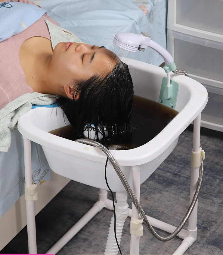 Portable Chinese Medicine Water Circulation Spa Hair Basin Head Treatment Accessories Household Portable