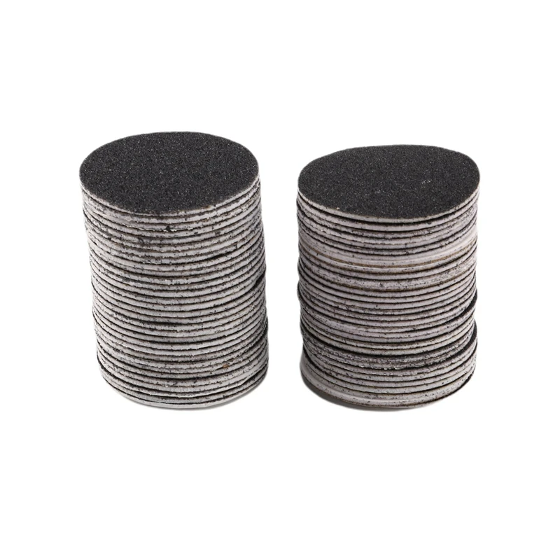 AT17 60pcs Replacement Sandpaper Discs Pad (Regular Coarse 100 Grit) for Electric Foot File Callus Remover Pedicure Tool