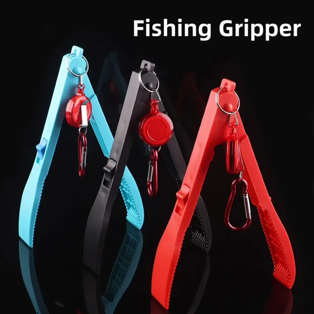 Fishing Tongs Fishing Supplies Fishing Gripper With Belt Clip Key Chain Holder Fish Holder Switch Lock Gear Pince Fishing Tools