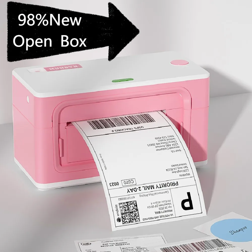 MUNBYN Label Barcode Printer 4 inch 4×6 Label USB Thermal  Paper Printing Shipping Express Lable Printer