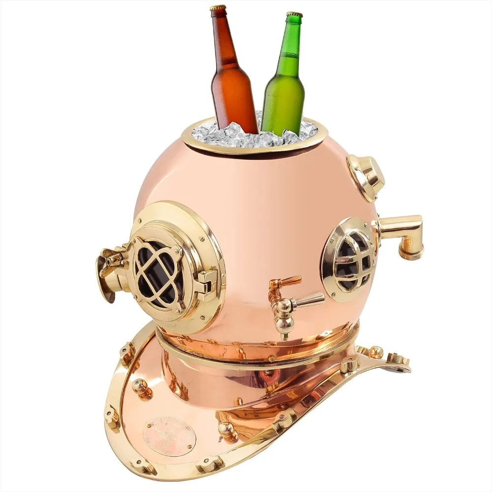 

Scuba Diving Helmets | Ice Buckets Wine Bottle Coolers & Chillers | Barware Drinkware Home Decorative Ideas | Solid Bra