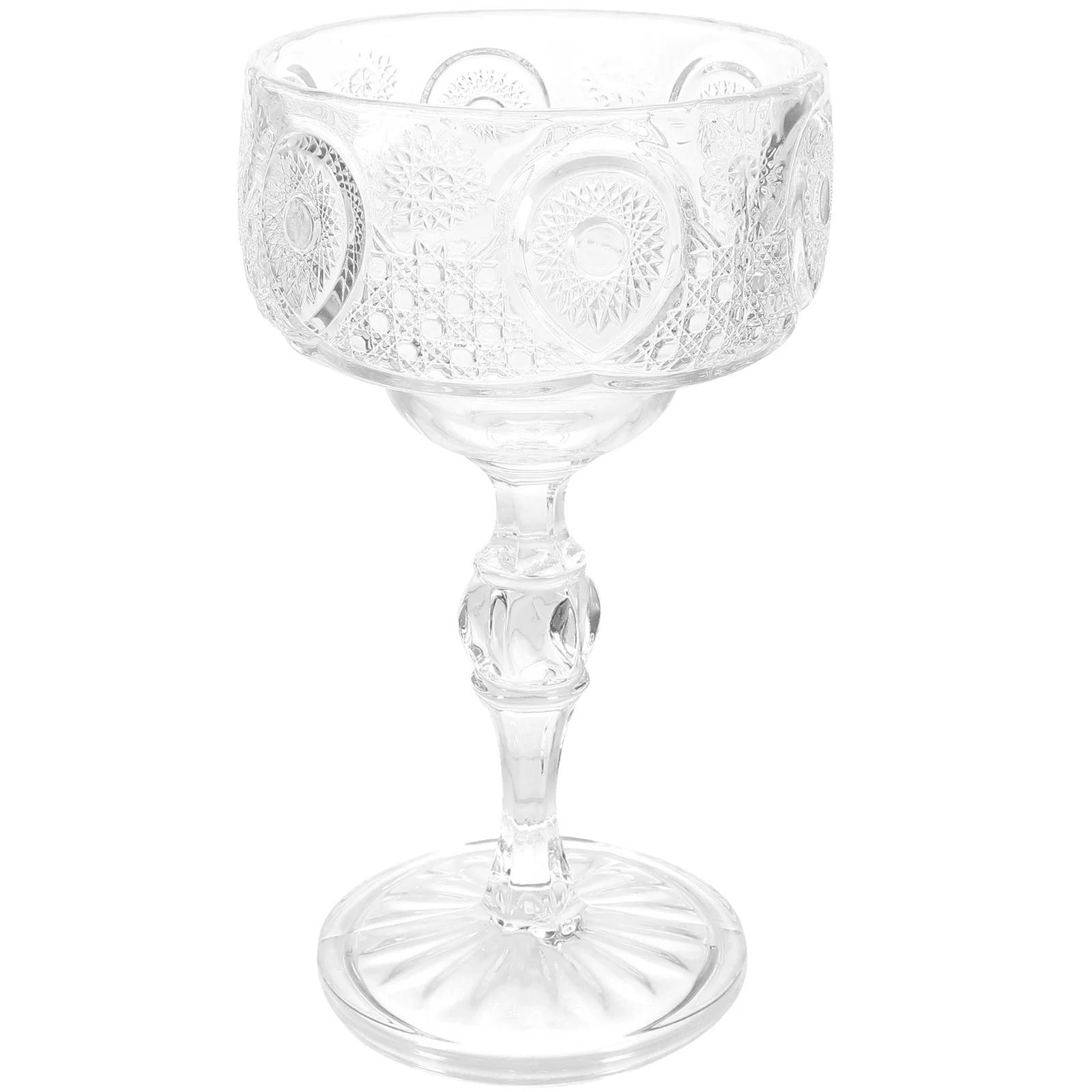 

1Pcs Glass Ice Cream Cup Transparent Dessert Goblet Cold Heat Resistant Beverage Cup Smooth Surface Reusable