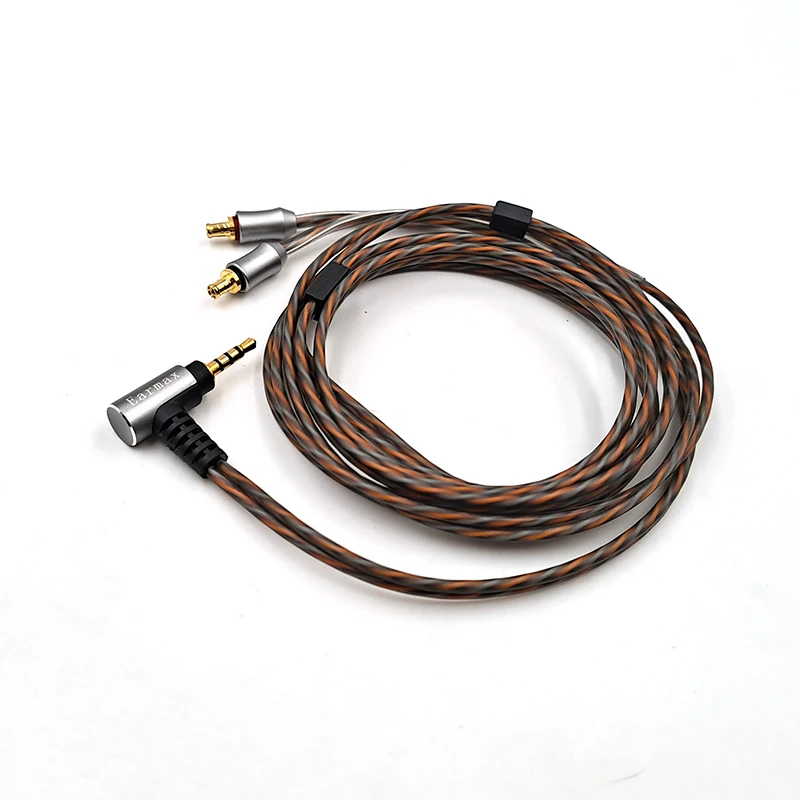 Earmax لسماعات الصوت تكنيكا LS50 E50 E70 LS400 LS70 LS300 LS200 A2DC قابلة للاستبدال 2.5 مللي متر كابل التوازن الفضة مطلي