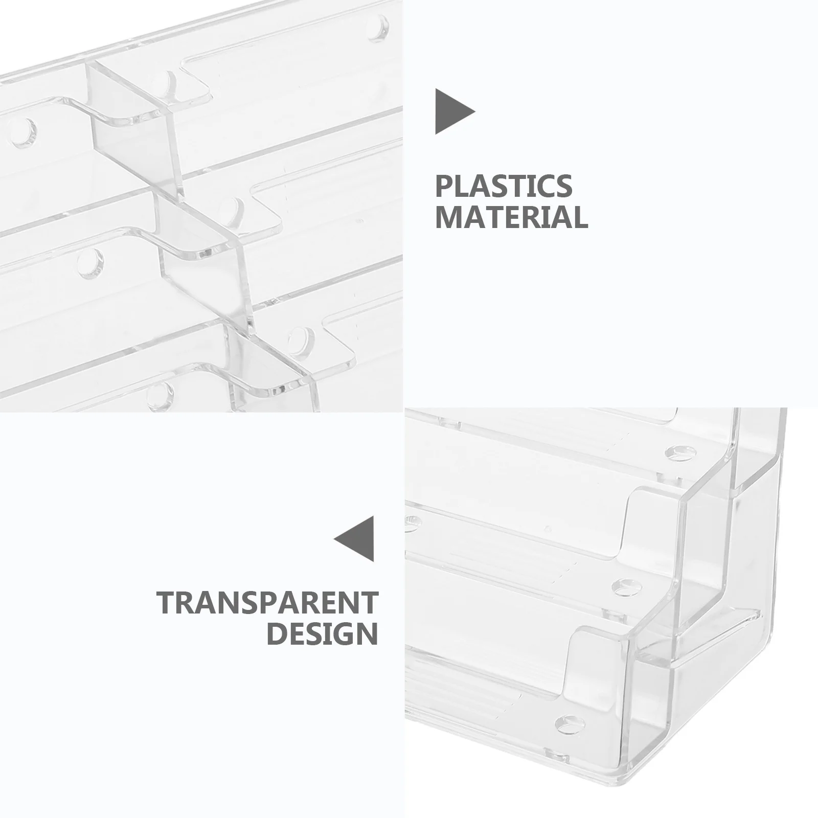 506 قطعة حامل عرض الأعمال الشفاف فتحات متعددة منظم مكتب واضح مكتب الاستقبال طاولة المؤتمرات حامل بطاقة الاسم #4