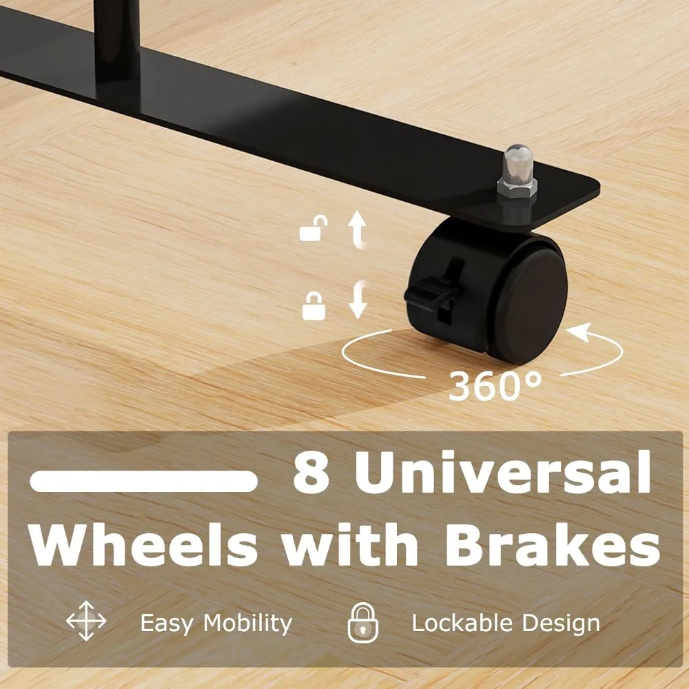 مقسم غرفة قابل للطي بثلاثة ألواح مع عجلات وأرفف، 103 عرض × 74 طويلًا، قسم شاشة الخصوصية للمنزل، فاصل دوار مع