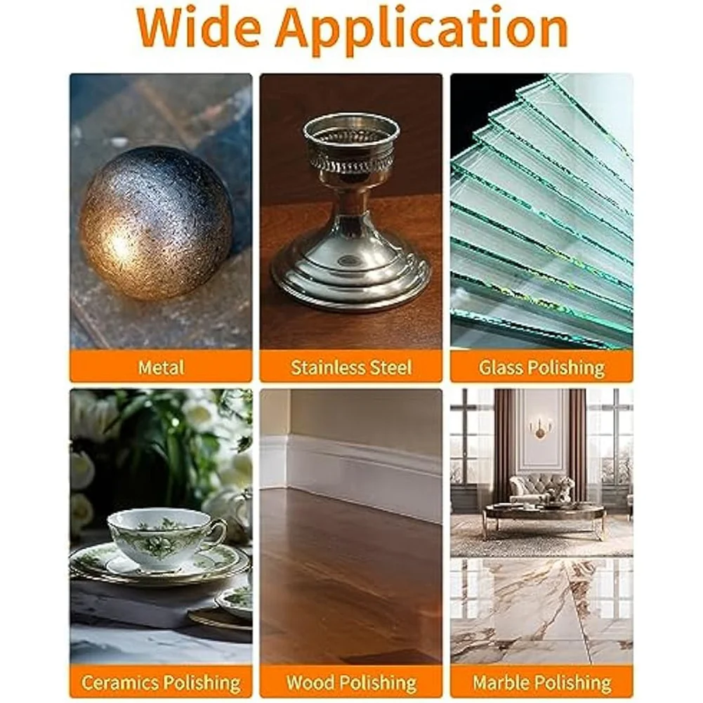 

A58Z 14 Piece Wool Felt Polishing Wheel Disc Wool Buffing Polishing Orange For 100 Angle Grinder, Wool Polishing Wheel