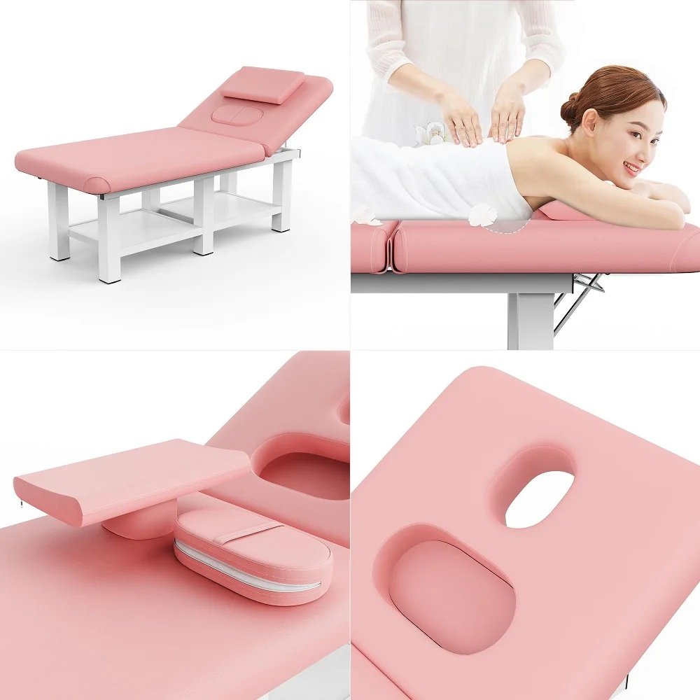 

Chair for Client, Facial Tattoo Spa Bed with Wheels for Client Esthetician with Rolling Stool, Adjustable Multipurpose Lash Bea
