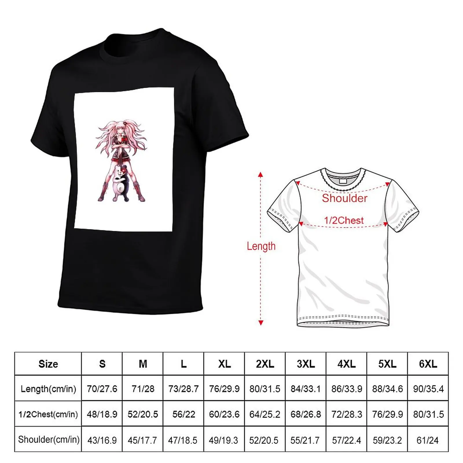 Junko Enoshima T-Shirt Fashion Simple Casual Tee Shirt