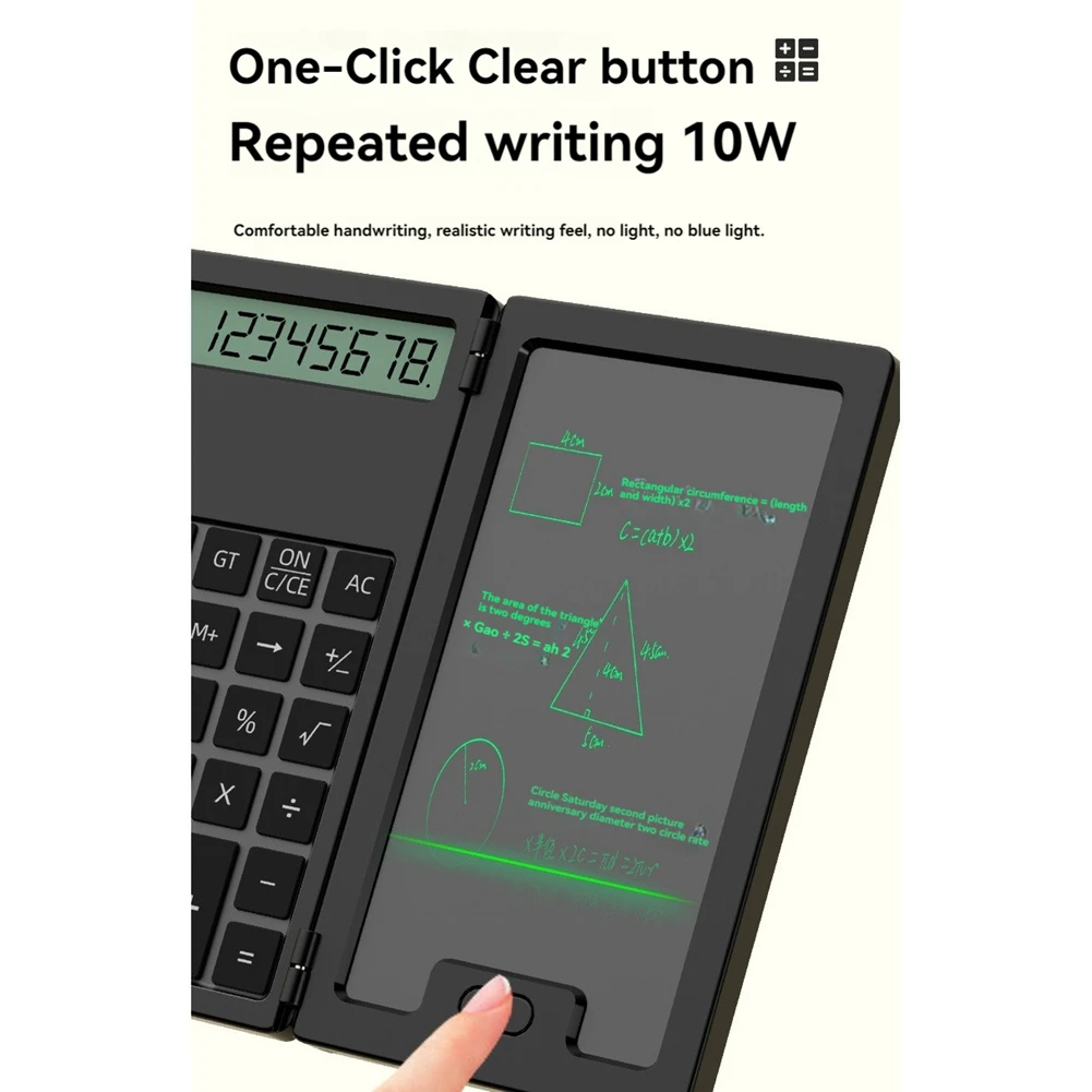 Calculator With Writing Board 12 Digits LCD Display Desktop Calculator Portable Calculator For Office School And Home