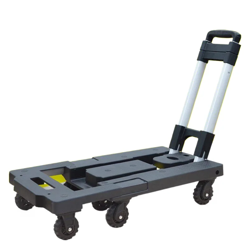 

Hand-pulled trailer folding luggage trolley tie rod portable home