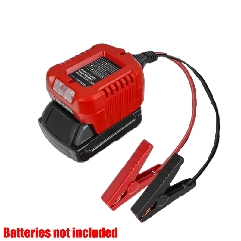 

Car Ignition Starter Battery Booster Vehicle Jump-Start Adapter Compatible with For Makita/Milwaukee/Bosch/DW 18/20V Batteries