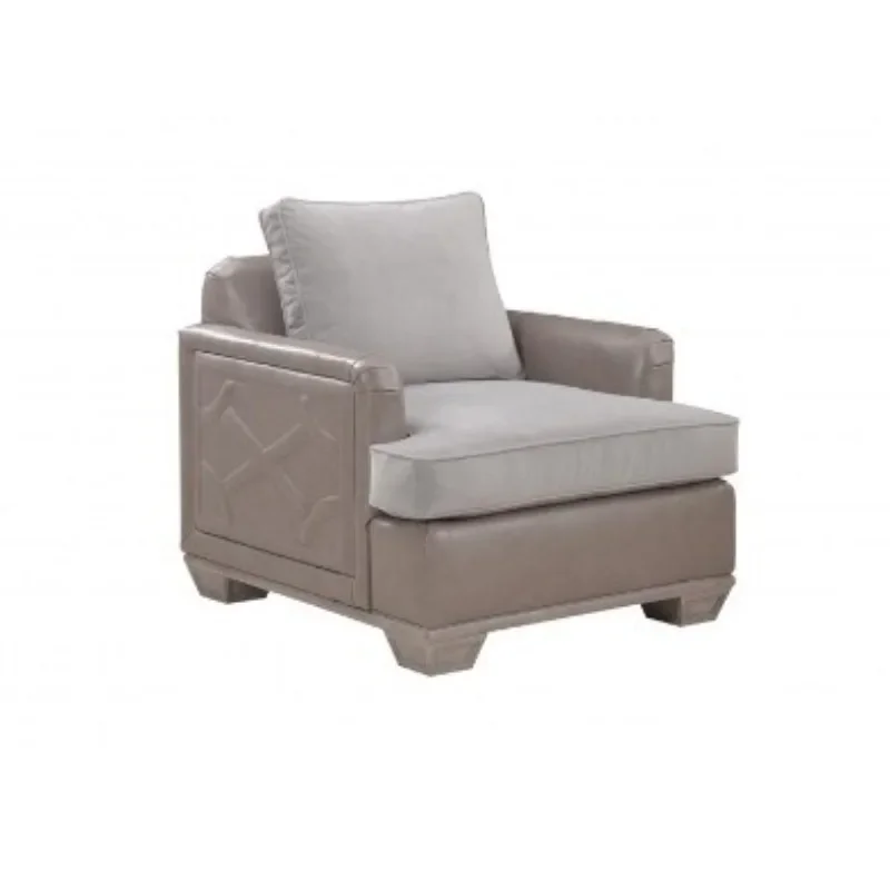 

American light luxury sofa chair model room bedroom solid wood leisure chair homestay single sofa club hotel armchair