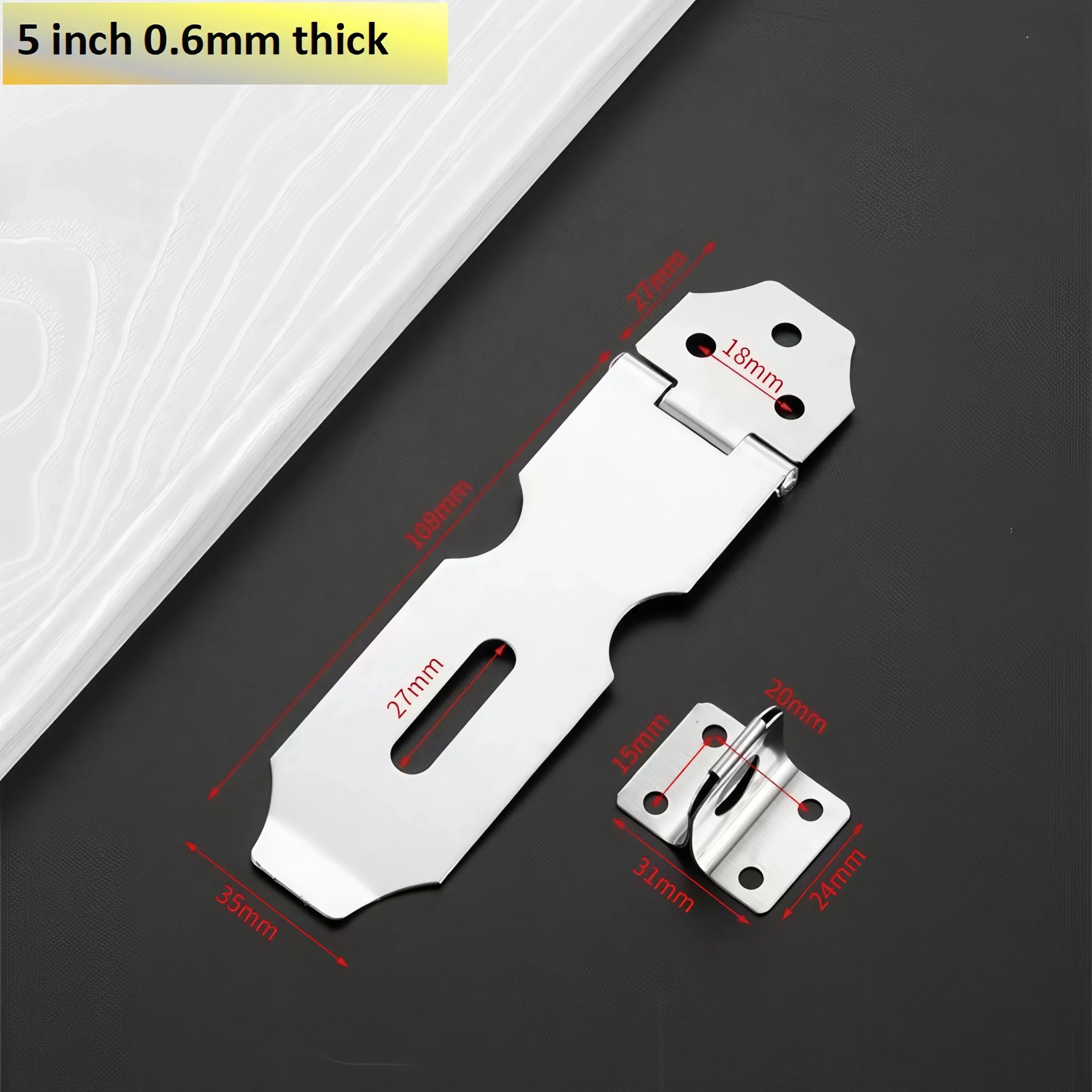Vintage Stainless Steel Security Door Drawer Latches Cabinet Locks Durable Construction for Home Safety