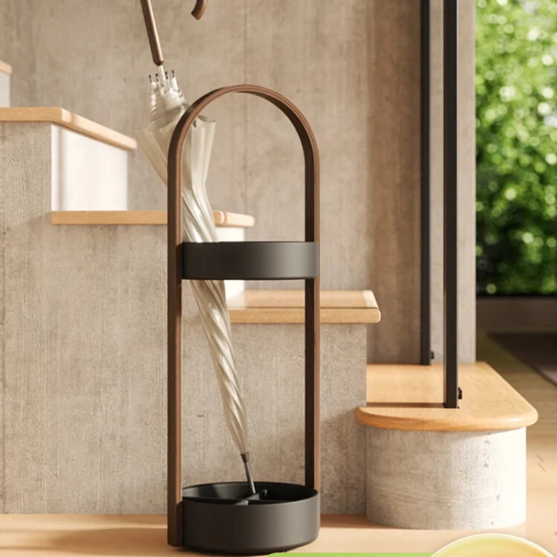 Umbrella stand, creative storage bucket, household entrance, hotel lobby umbrella drain rack