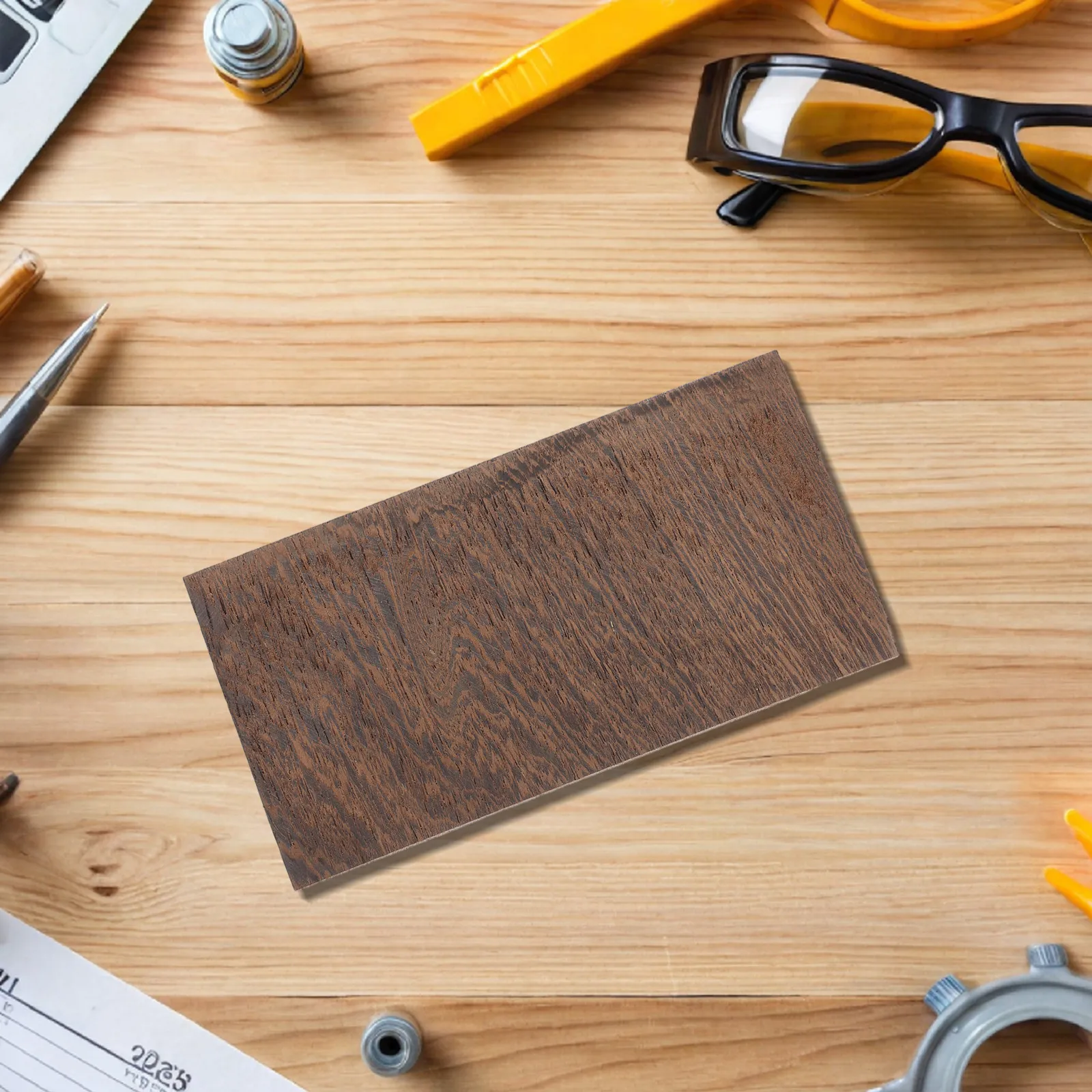 Thickened Bevel Wood Slice for DIY Comb Carving and Woodcrafts Pre Cut Slant Edge Carving Block Ideal for Beginners and