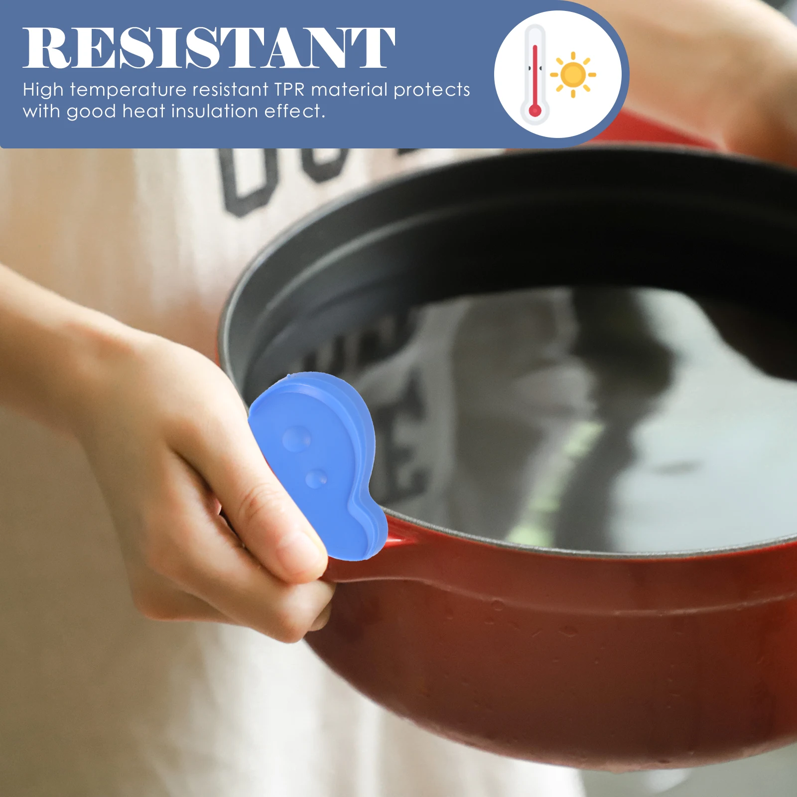 

10 Pcs Scald Clips Kitchen Insulation Clip Kitchen Insulation Hot Plate H High Temp Resistant Non Slip Material