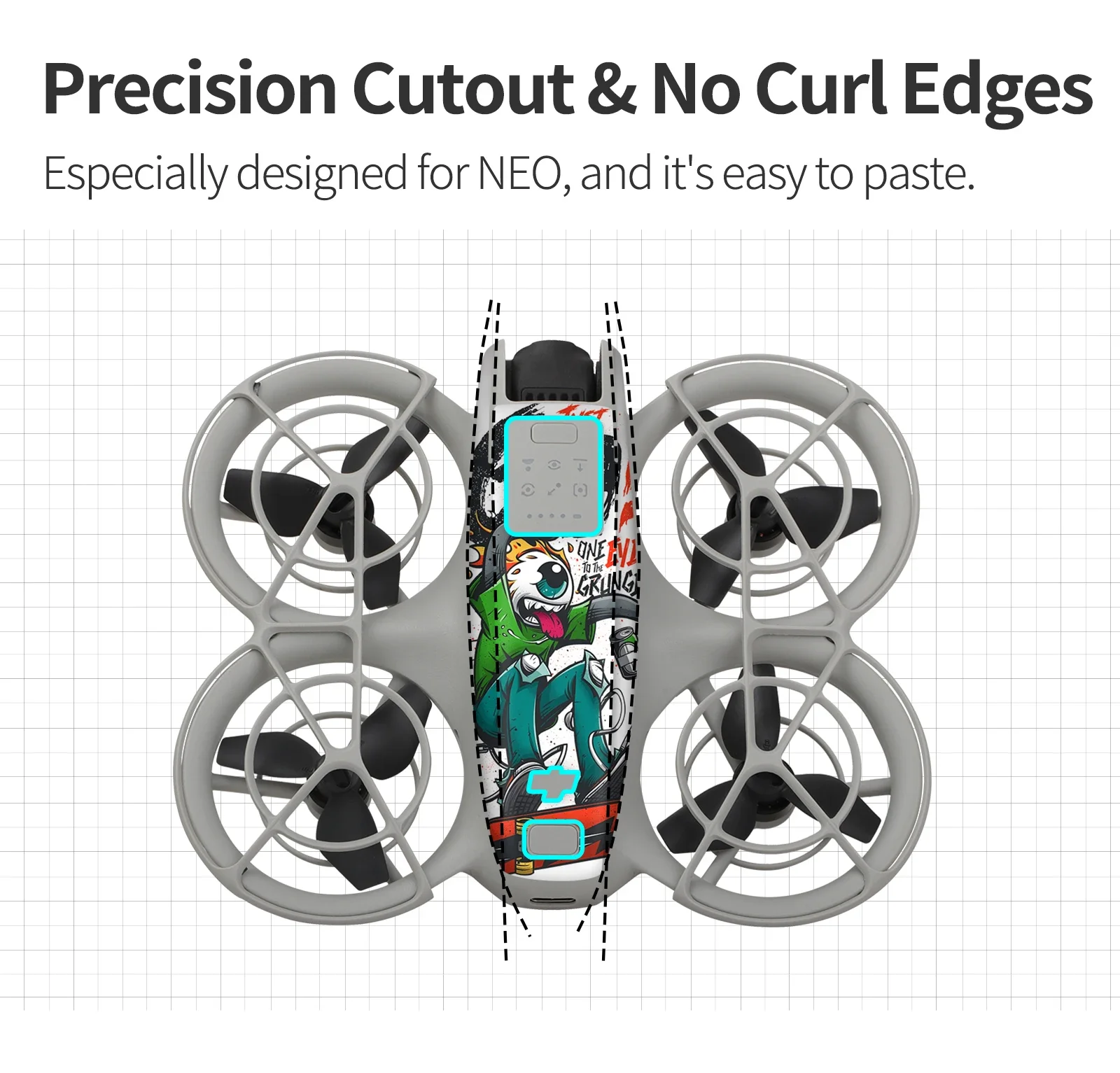 ملصقات بولي كلوريد الفينيل الملونة ل DJI NEO ، فيلم واقية ، مقاومة للخدش ، الجسم ، جهاز التحكم عن بعد ، الملحقات