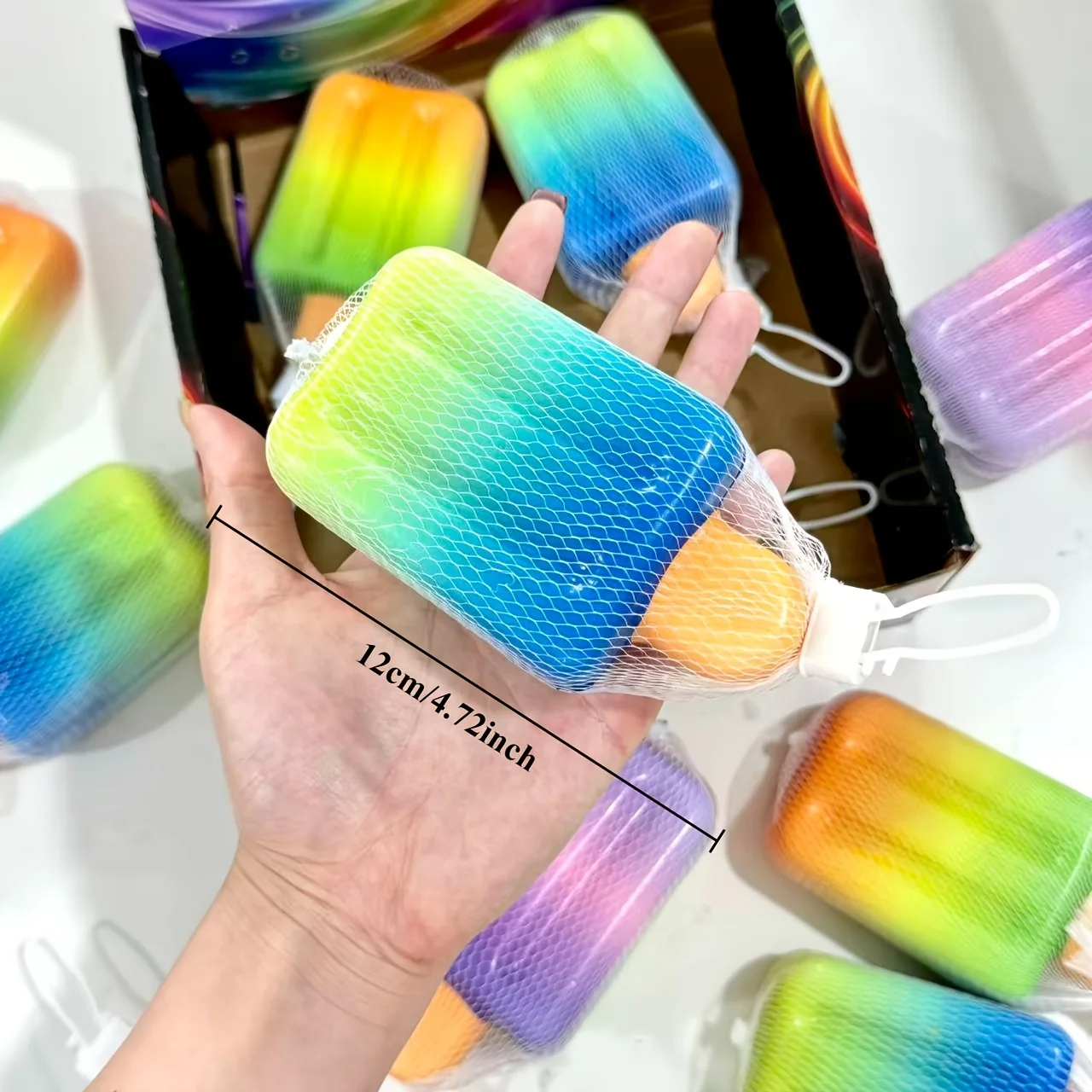 1 ice cream squeeze pinch music, summer party gift, soft sensory decompression, for stress and anxiety relief, birthday gifts and classroom supplies, desktop accessories, office leisure, cats and dogs (random colors)