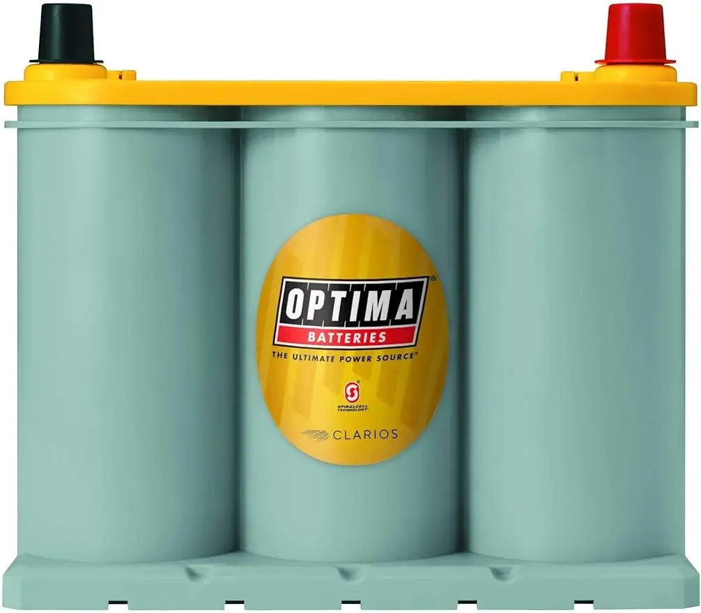 OPTIMA-Bateria de dupla finalidade OPT8040-218 D35, topo amarelo