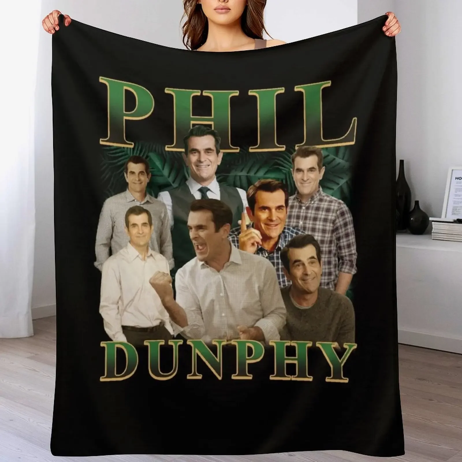 Vintage Phil Dunphy Comfort Colors Throw Blanket decorative Decorative Sofas Blankets