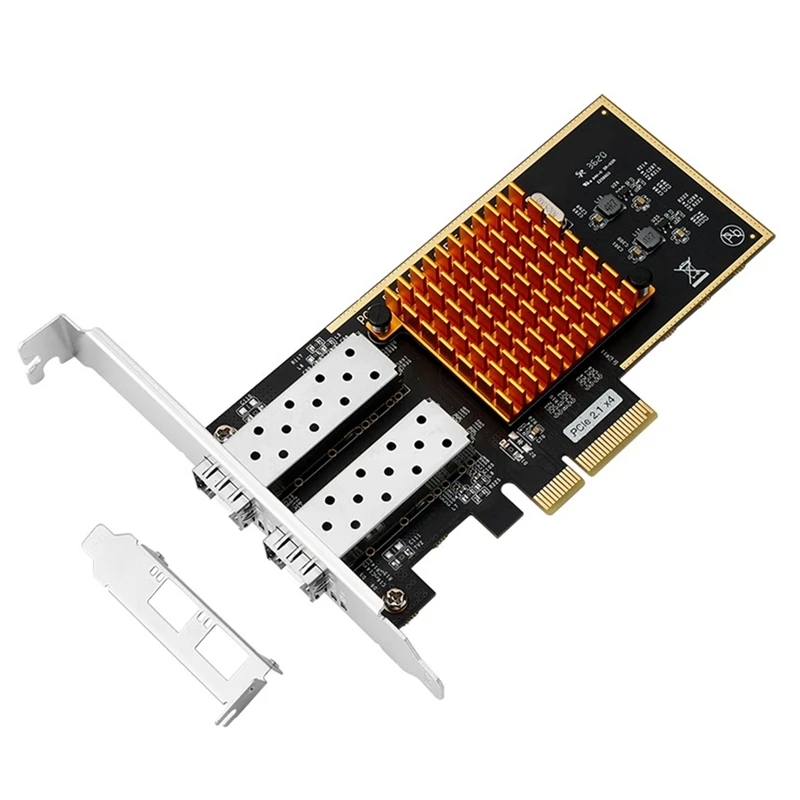 

RISE-PCIE Dual Port Gigabit Optical Fiber Network Card PCIE Network Card PCIE Gigabit Network Card Support SFP PCIE /X4X8/X16